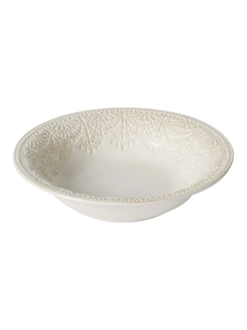 Set of 4 Pioneer Woman Vintage Lace Bowls Linen Cottagecore Stoneware‎ 8” New